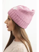 Dámská zimní čepice z vlny s krystaly model 21750414 grafitová - K-Fashion Dámská zimní čepice z vlny s krystaly model 21750414 grafitová - K-Fashion