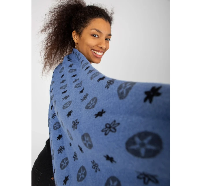 Dámský šátek AT CH tmavě modrý model 17892579 - FPrice Dámský šátek AT CH tmavě modrý model 17892579 - FPrice