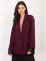 Marynarka IT MA ciemny czerwony model 21818957 - FPrice Marynarka IT MA ciemny czerwony model 21818957 - FPrice