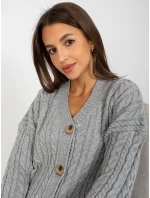 Dámsky sveter LC SW 8008 sivý