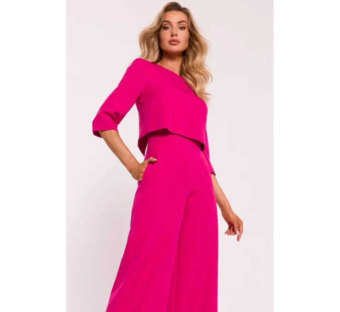 M798 Dvojvrstvový overal - fuchsiový