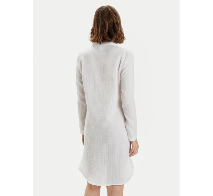 Dámska nočná košeľa 000QS7141E 100 biela - Calvin Klein Dámska nočná košeľa 000QS7141E 100 biela - Calvin Klein