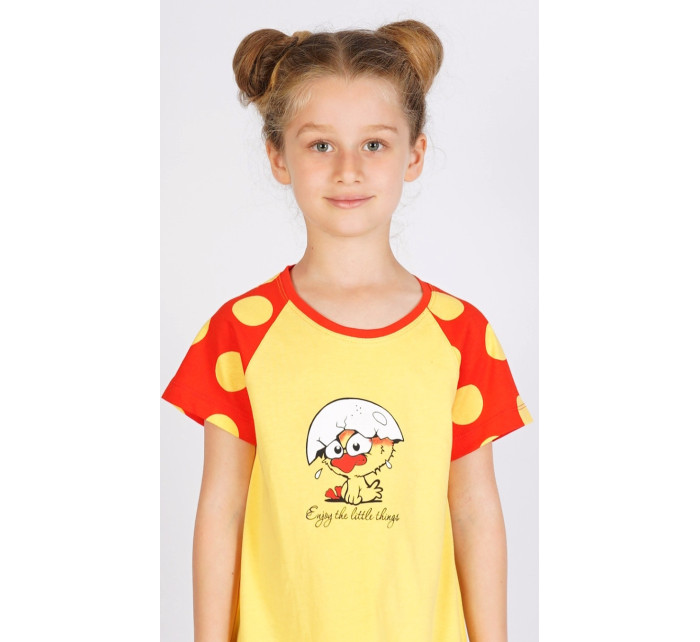 Detská nočná košeľa s krátkym rukávom Malé kurča