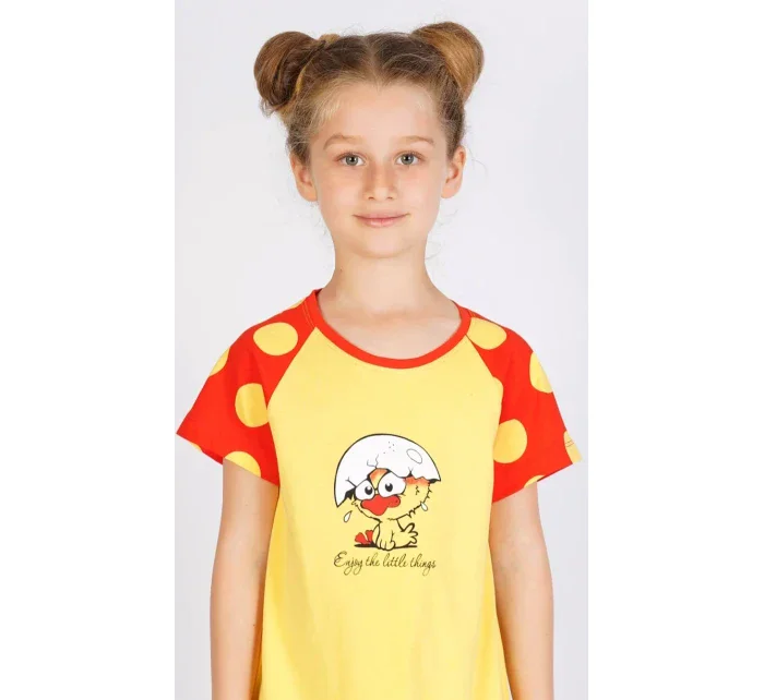 Detská nočná košeľa s krátkym rukávom Malé kurča