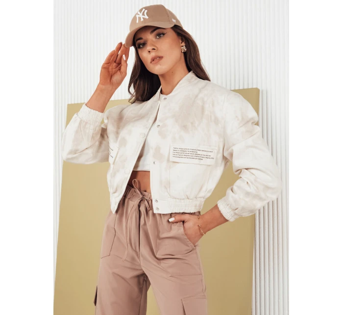 Dámská béžová bomber bunda Dstreet model 21975258 - FashionStreet
