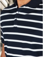 Pánská pruhovaná polokošile tmavě modrá Dstreet model 21987894 - FashionStreet