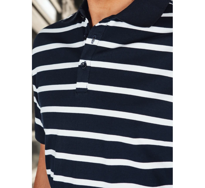 Pánská pruhovaná polokošile tmavě modrá Dstreet model 21987894 - FashionStreet