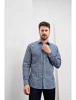 JN 617 Popelínová kostkovaná košile s dl. rukávem model 22487377 - Daiber
