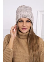 Dámska čiapka Delia K260 light beige Dámska čiapka Delia K260 light beige