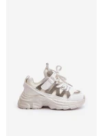 Dětské tenisky se zirkony bílé model 21672916 - Boto Dětské tenisky se zirkony bílé model 21672916 - Boto