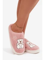Kožešinové pantofle s růžové model 21772562 - Boto