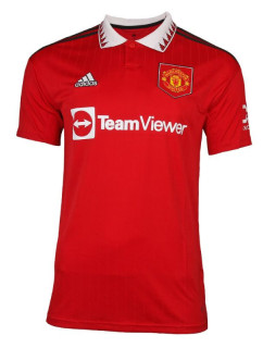 Pánske polo tričko Manchester United H Jsy M H13881 červené - Adidas