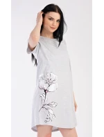 Dámská noční košile s krátkým rukávem model 18831621 - Vienetta Dámská noční košile s krátkým rukávem model 18831621 - Vienetta