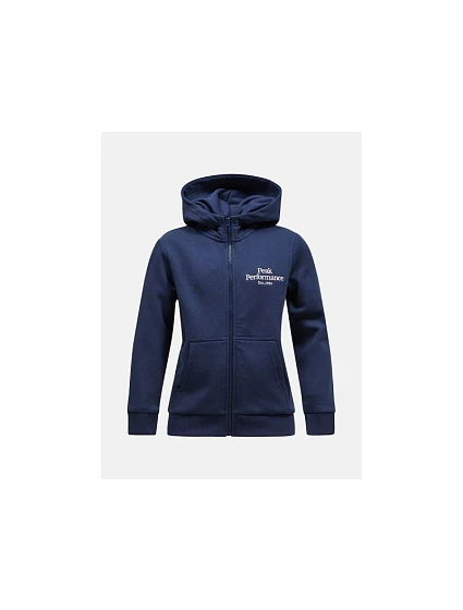Detská mikina PEAK PERFORMANCE Original Zip Hood Junior, farba tmavomodrá Detská mikina PEAK PERFORMANCE Original Zip Hood Junior, farba tmavomodrá