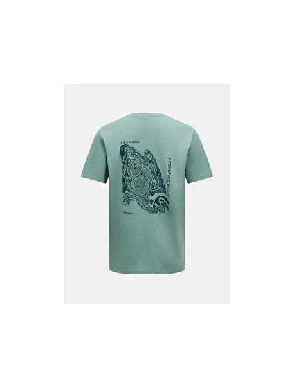 Pánské tričko PEAK PERFORMANCE M Explore Graphic Tee, zelené
