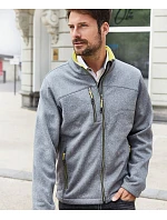 JN Pánská 2vrstvá melanžová softshell bunda 02. dark model 22530656 - Daiber