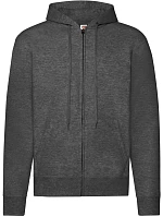 Fruit of the Loom Classic Hooded Sweat Jacket Mikina s kapucňou 16.2062 tmavošedá melírovaná Fruit of the Loom Classic Hooded Sweat Jacket Mikina s kapucňou 16.2062 tmavošedá melírovaná