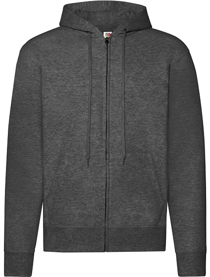 Fruit of the Loom Classic Hooded Sweat Jacket Mikina s kapucňou 16.2062 tmavošedá melírovaná Fruit of the Loom Classic Hooded Sweat Jacket Mikina s kapucňou 16.2062 tmavošedá melírovaná