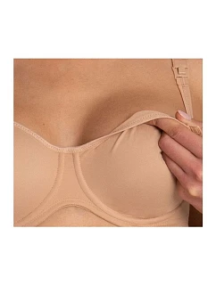 Základná dojčiaca podprsenka s tvarovanými kosticami 5068 deep sand - Anita Maternity