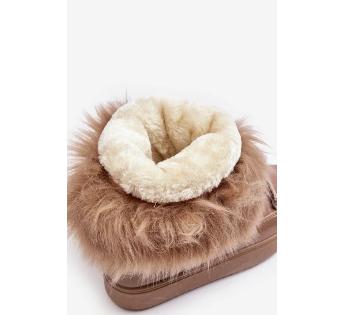 Dámské sněhule tmavě hnědé model 21635494 - Boto