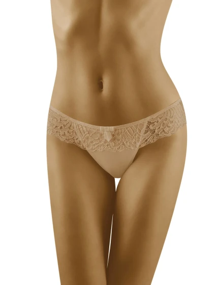 Krátka šnúrka Karioka Beige - Wol-Bar