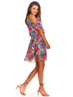 Dámske šaty A295 ružové - Awama Dámske šaty A295 ružové - Awama