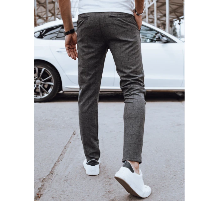 Pánske ležérne nohavice tmavosivé FashionStreet UX4400