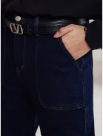 Dámské kalhoty denim cargo tmavě modré Dstreet model 21981530 - FashionStreet