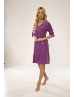Dámský župan se zipem De Lafense 431 Velur M-4XL