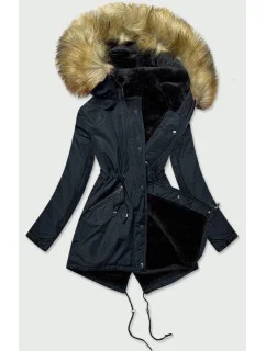 ZIMOWA KURTKA DAMSKA PARKA GRANATOWA model 21242271 - S'WEST