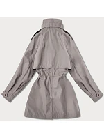 Dámska tenká bunda Goodlookin s vetrovým golierom Dark Beige (P3-6302-62) Dámska tenká bunda Goodlookin s vetrovým golierom Dark Beige (P3-6302-62)