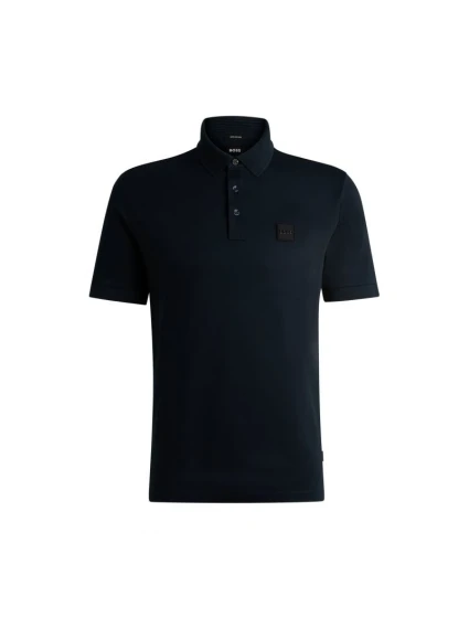 Pánske polo tričko BOSS Parlay 143 BLU klasického regular strihu v tmavomodrej farbe (50515596-405)