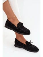Polobotky Dámské Ploché S Šněrováním Černé model 21709691 - Boto