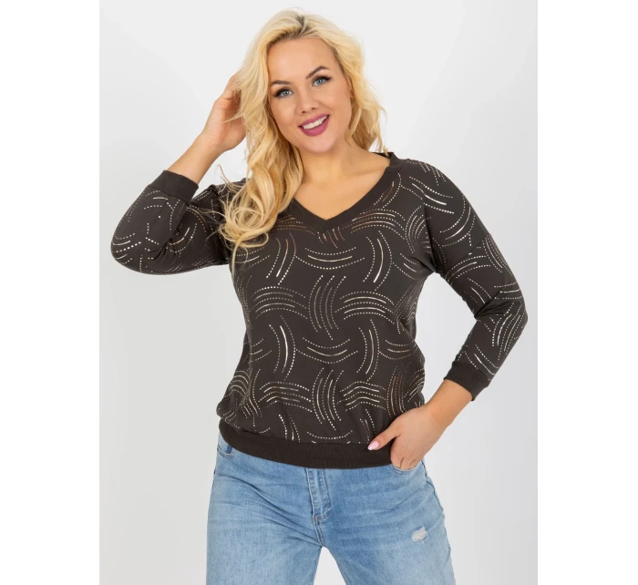 Blúzka RV BZ 8514.04P tmavá khaki Blúzka RV BZ 8514.04P tmavá khaki