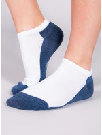 Yoclub Chlapčenské členkové bavlnené ponožky Vzory Farby 3-pack SKS-0028C-AA30-002 Viacfarebné