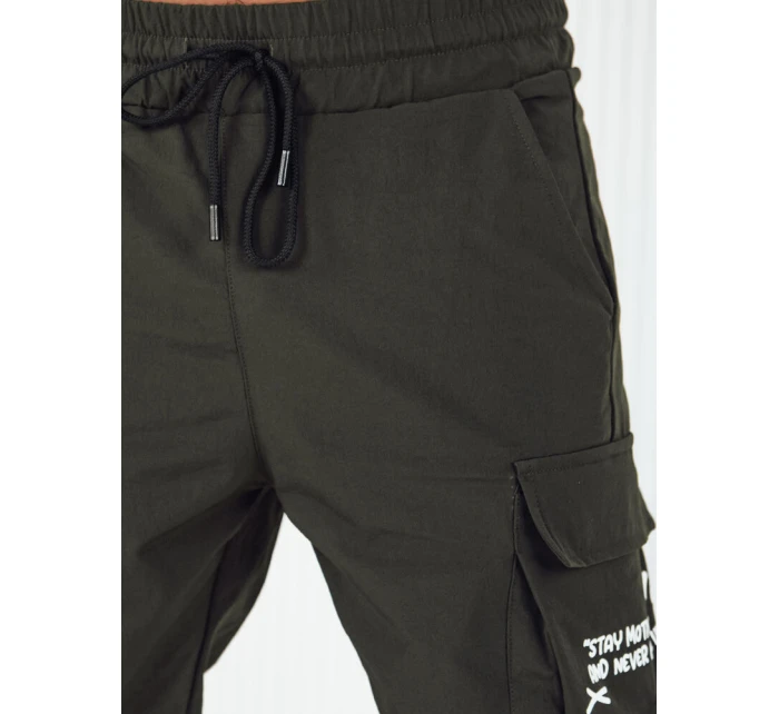 Pánske bojové nohavice zelené FashionStreet UX4162 Pánske bojové nohavice zelené FashionStreet UX4162