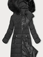 Dámska zimná bunda s kapucňou J Style graphite (16M9126-105)