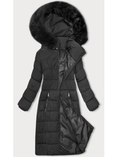 Dámska zimná bunda s kapucňou J Style graphite (16M9126-105)