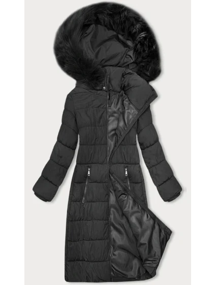 Dámska zimná bunda s kapucňou J Style graphite (16M9126-105)