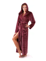 Dámsky župan Siena s kapucňou 3156 mauve wine - Vestis Dámsky župan Siena s kapucňou 3156 mauve wine - Vestis