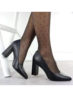 Sergio Leone čierne lodičky na podpätku PB216