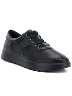 Pohodlné černé dámské kožené polobotky model 22282620 - VINCEZA Pohodlné černé dámské kožené polobotky model 22282620 - VINCEZA