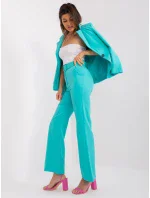 Spodnie DHJ SP model 19485371 turkusowy - FPrice Spodnie DHJ SP model 19485371 turkusowy - FPrice