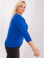 Bluzka RV BZ model 19143325 kobaltowy - FPrice Bluzka RV BZ model 19143325 kobaltowy - FPrice