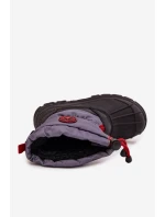 Detské zimné topánky Big Star - sivo-čierne