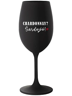 čierny pohár na víno 350 ml model 22163831 - Giftela