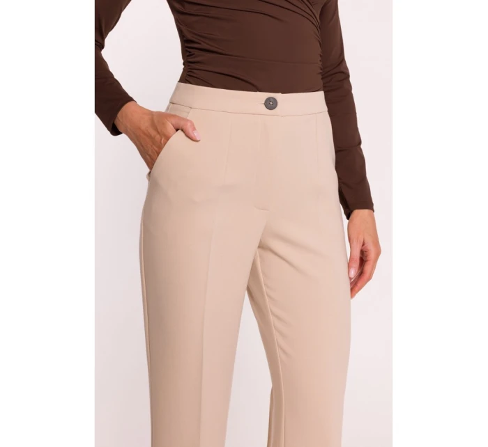 Dámske nohavice Lackline S418 beige - Stylove