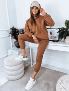 Dámsky teplákový komplet AMILIA PREMIUM mocha FashionStreet AY0736