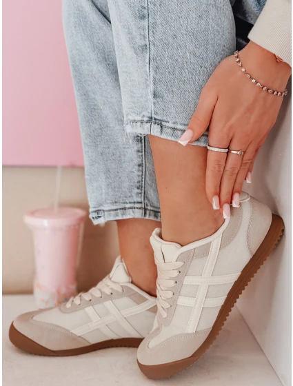 Dámske športové tenisky RUNLUX beige FashionStreet ZY0787 Dámske športové tenisky RUNLUX beige FashionStreet ZY0787