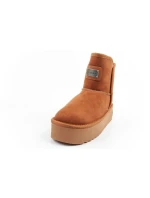 D.Franklin dámske snehové topánky zimné módne kožušinové zateplené topánky hnedé dámske